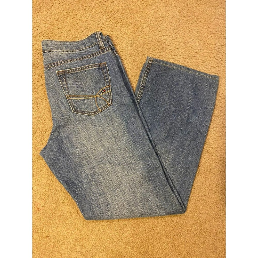 Tommy Hilfiger BoyFriend Women's Designer Blue Jeans Size 10S - Picture 1 of 8